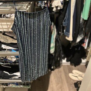 Blue Sequined Mini - Francescas, never worn